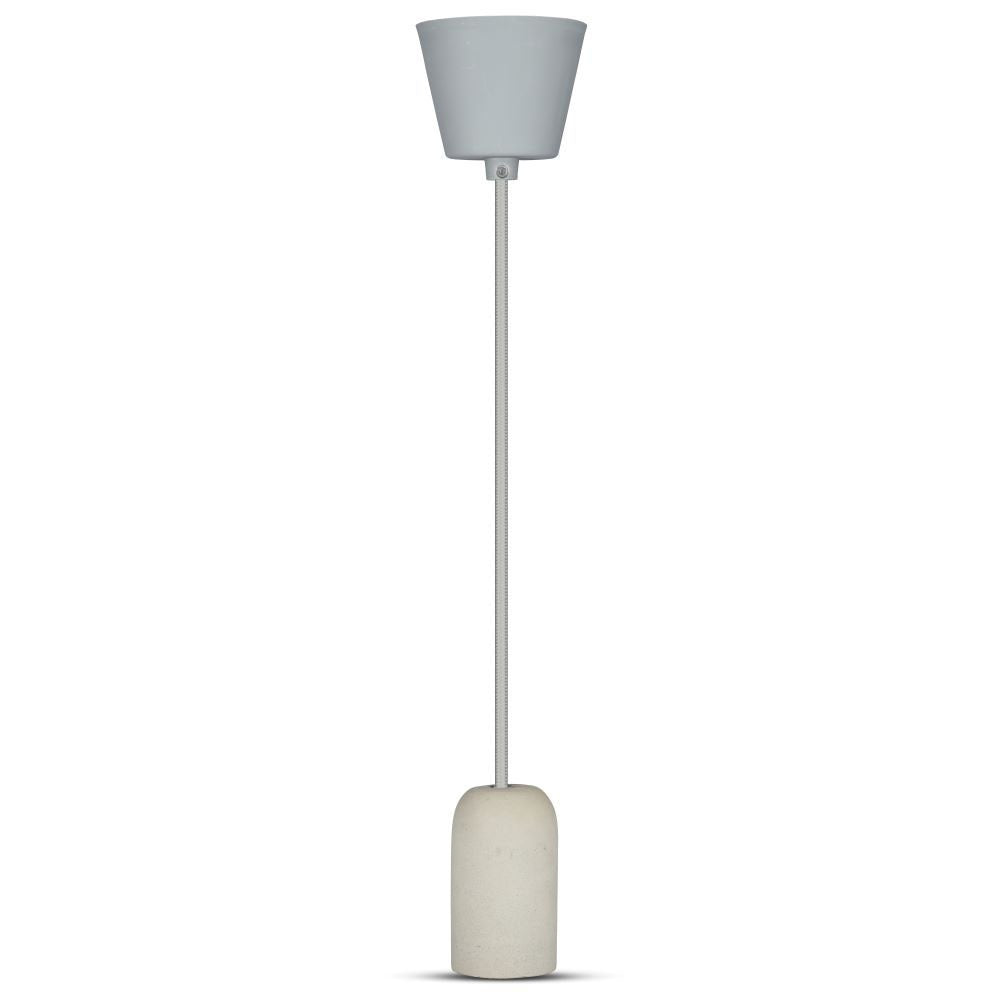 Lampa Wisząca / Trzonek:E27 / Gips / Szary
