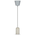 Lampa Wisząca / Trzonek:E27 / Gips / Szary