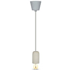 Lampa Wisząca / Trzonek:E27 / Gips / Szary
