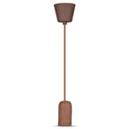 Lampa Wisząca / Trzonek:E27 / Gips / Brązowy