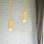 Lampa Wisząca / Trzonek:E27 / Gips / Beżowy