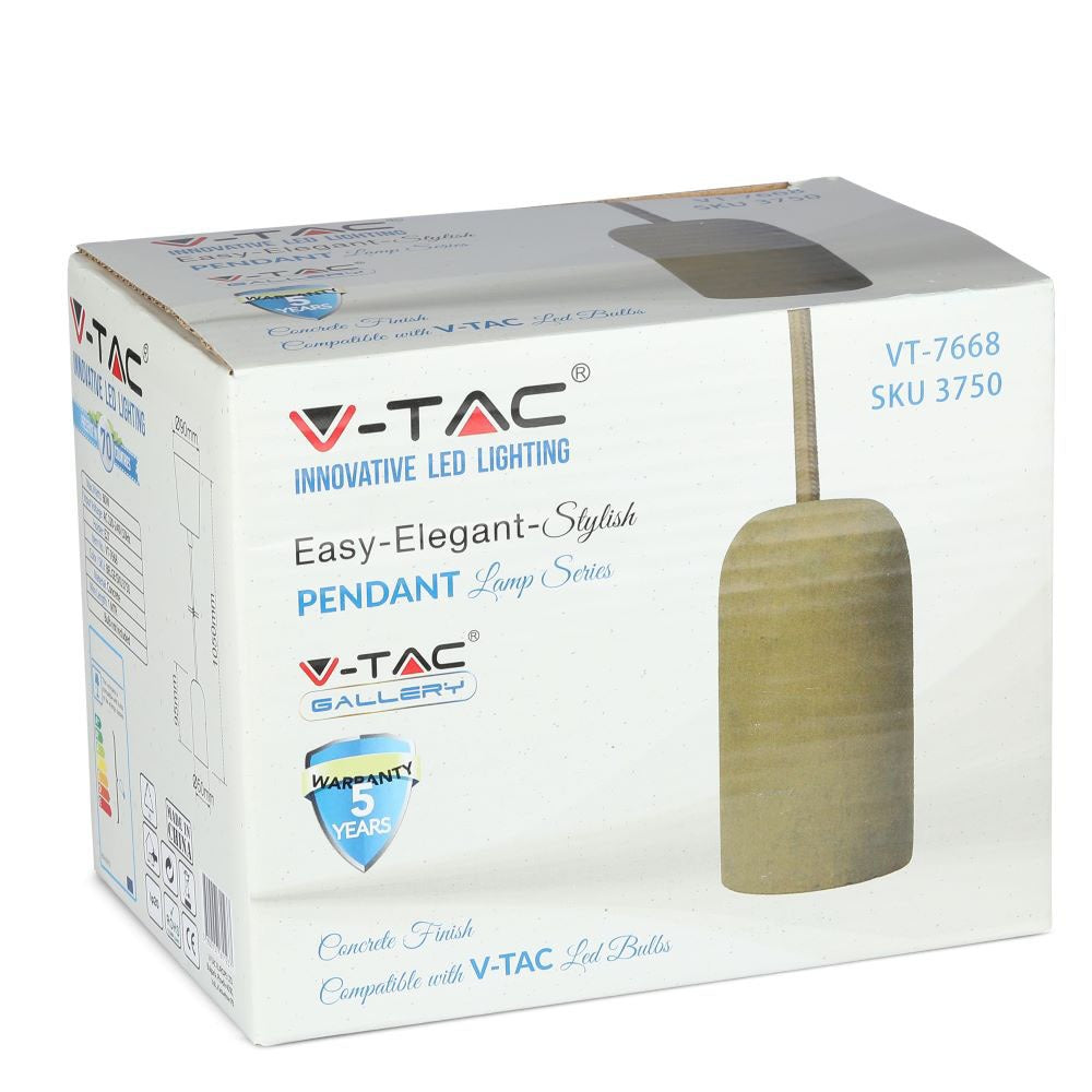 Lampa Wisząca / Trzonek:E27 / Gips / Beżowy