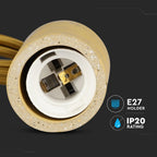 Lampa Wisząca / Trzonek:E27 / Gips / Beżowy