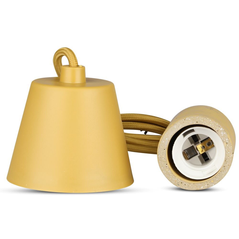Lampa Wisząca / Trzonek:E27 / Gips / Beżowy