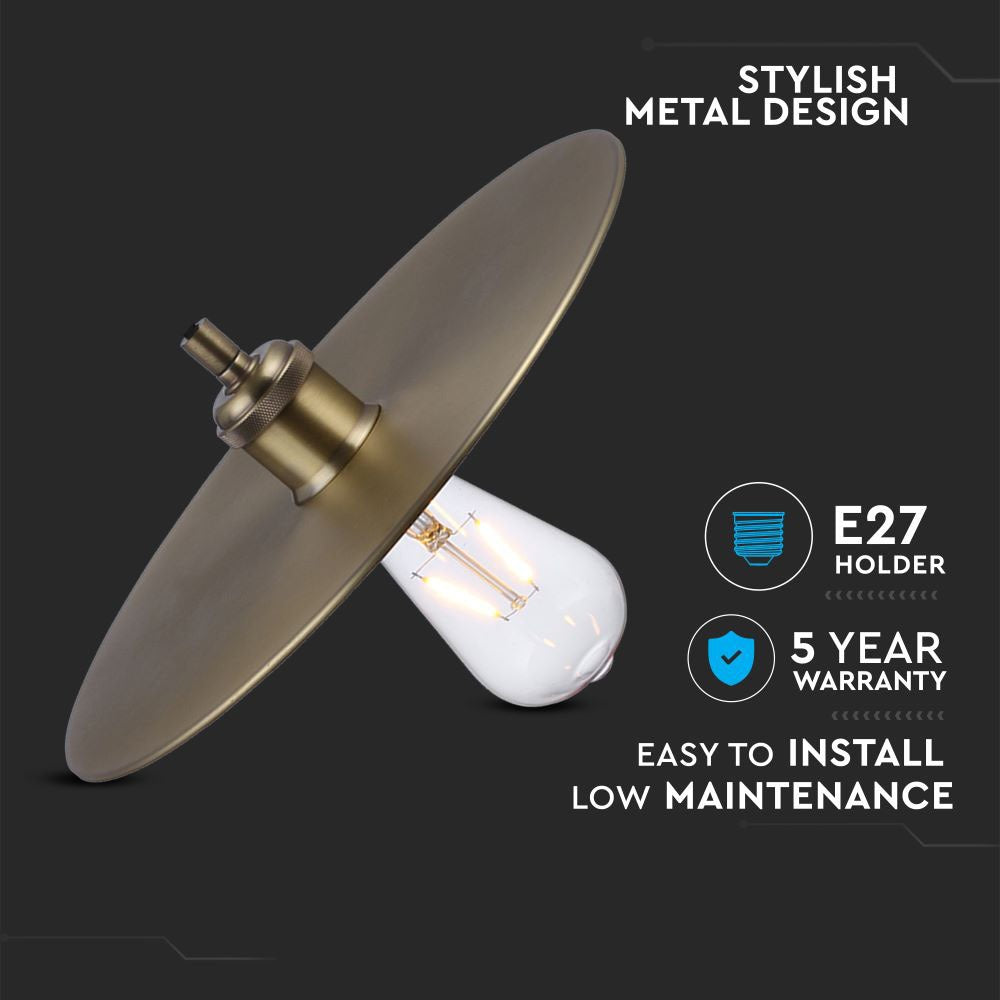 Lampa wisząca / Złoty