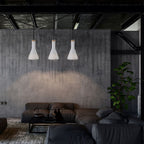 Lampa wisząca / Klosz: Szklany/ Biały