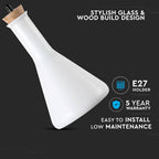 Lampa wisząca / Klosz: Szklany/ Biały
