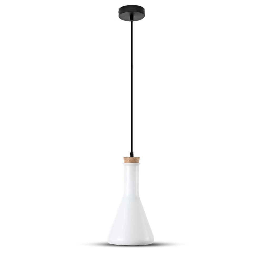 Lampa wisząca / Klosz: Szklany/ Biały