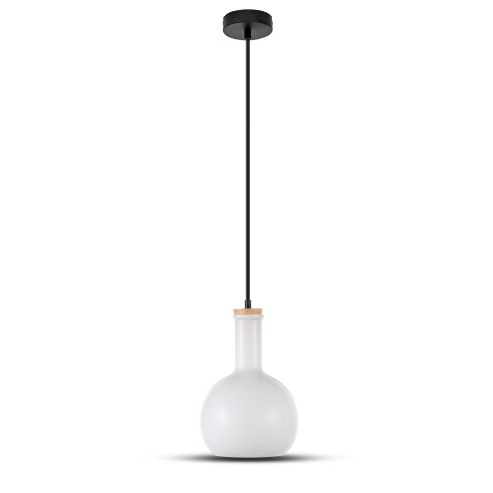 Lampa wisząca / Klosz: Szklany/ Biały