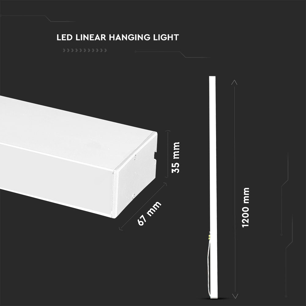 40W Lampa Liniowa LED / Chip SAMSUNG / Barwa:4000K / Obudowa: Biała