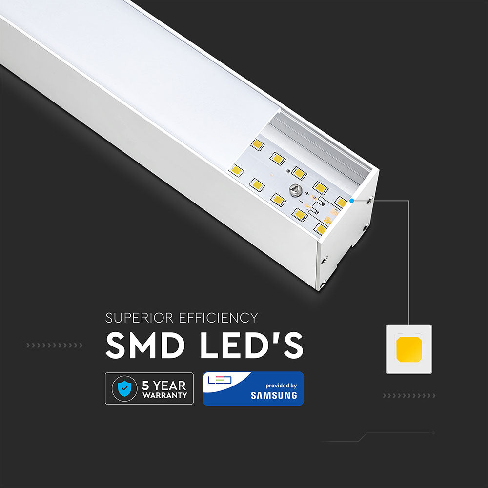 40W Lampa Liniowa LED / Chip SAMSUNG / Barwa:4000K / Obudowa: Biała