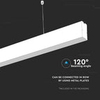 40W Lampa Liniowa LED / Chip SAMSUNG / Barwa:4000K / Obudowa: Biała