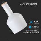 Lampa wisząca / Klosz: Szklany/ Biały