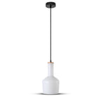 Lampa wisząca / Klosz: Szklany/ Biały