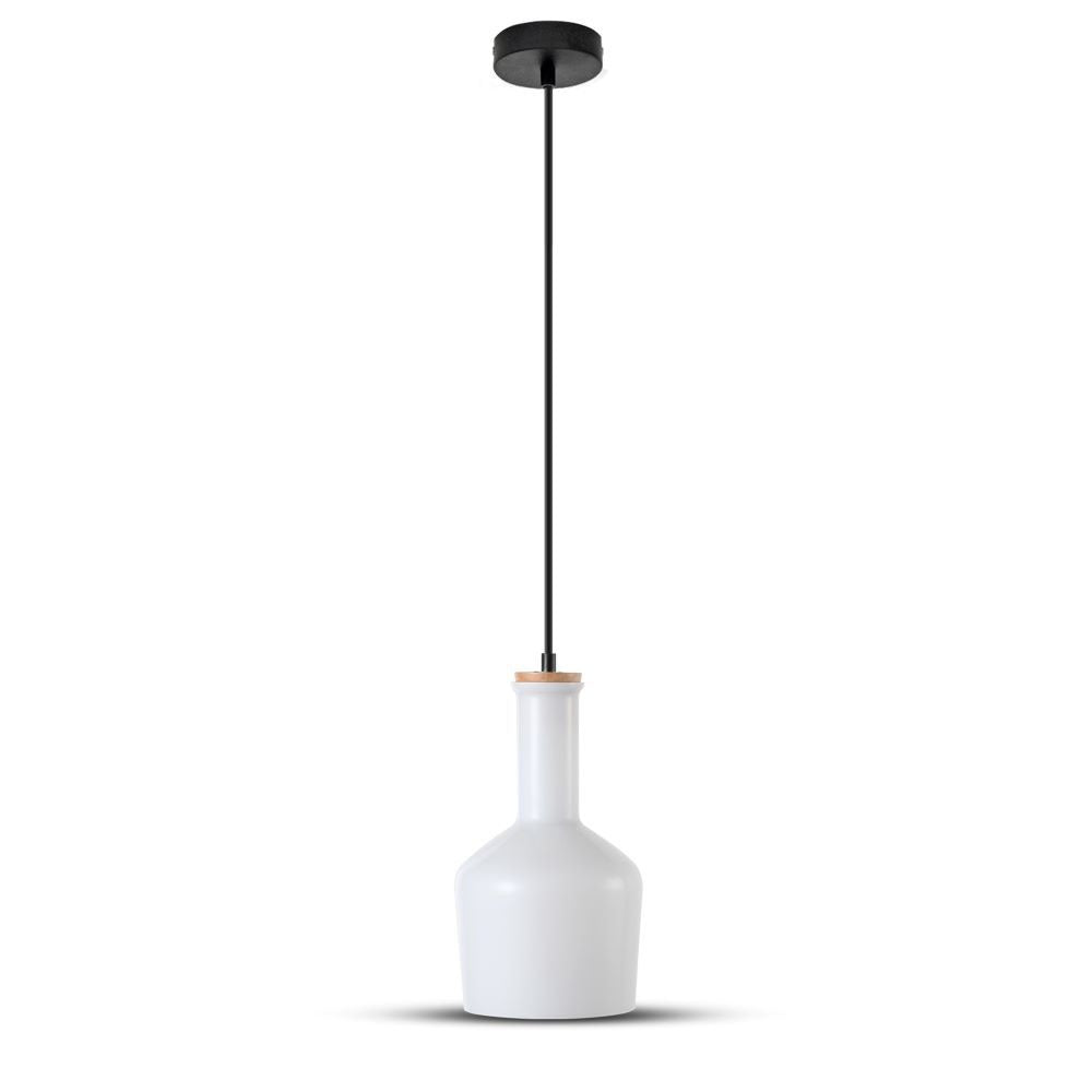 Lampa wisząca / Klosz: Szklany/ Biały