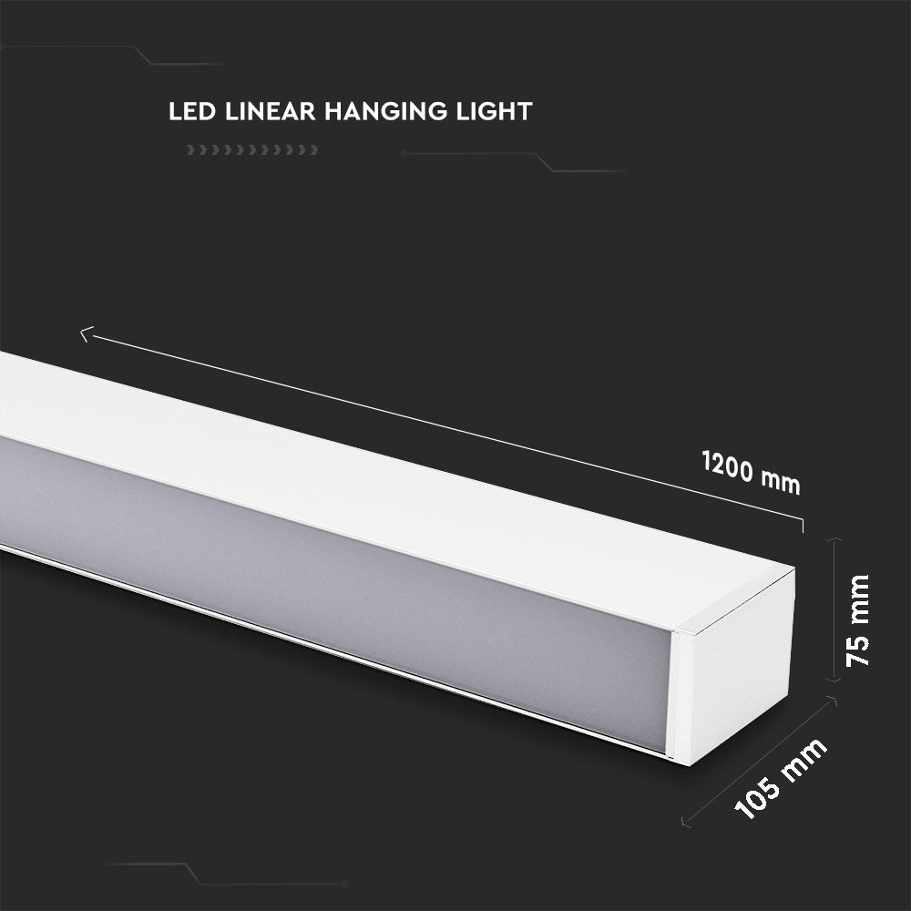 60W Lampa Liniowa LED / Chip SAMSUNG / Barwa:4000K / Obudowa: Biała