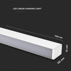 60W Lampa Liniowa LED / Chip SAMSUNG / Barwa:4000K / Obudowa: Biała