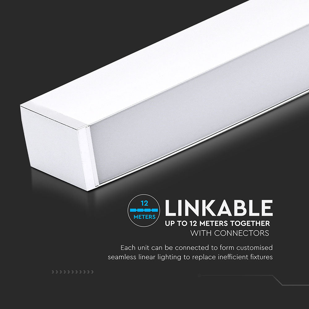 60W Lampa Liniowa LED / Chip SAMSUNG / Barwa:4000K / Obudowa: Biała