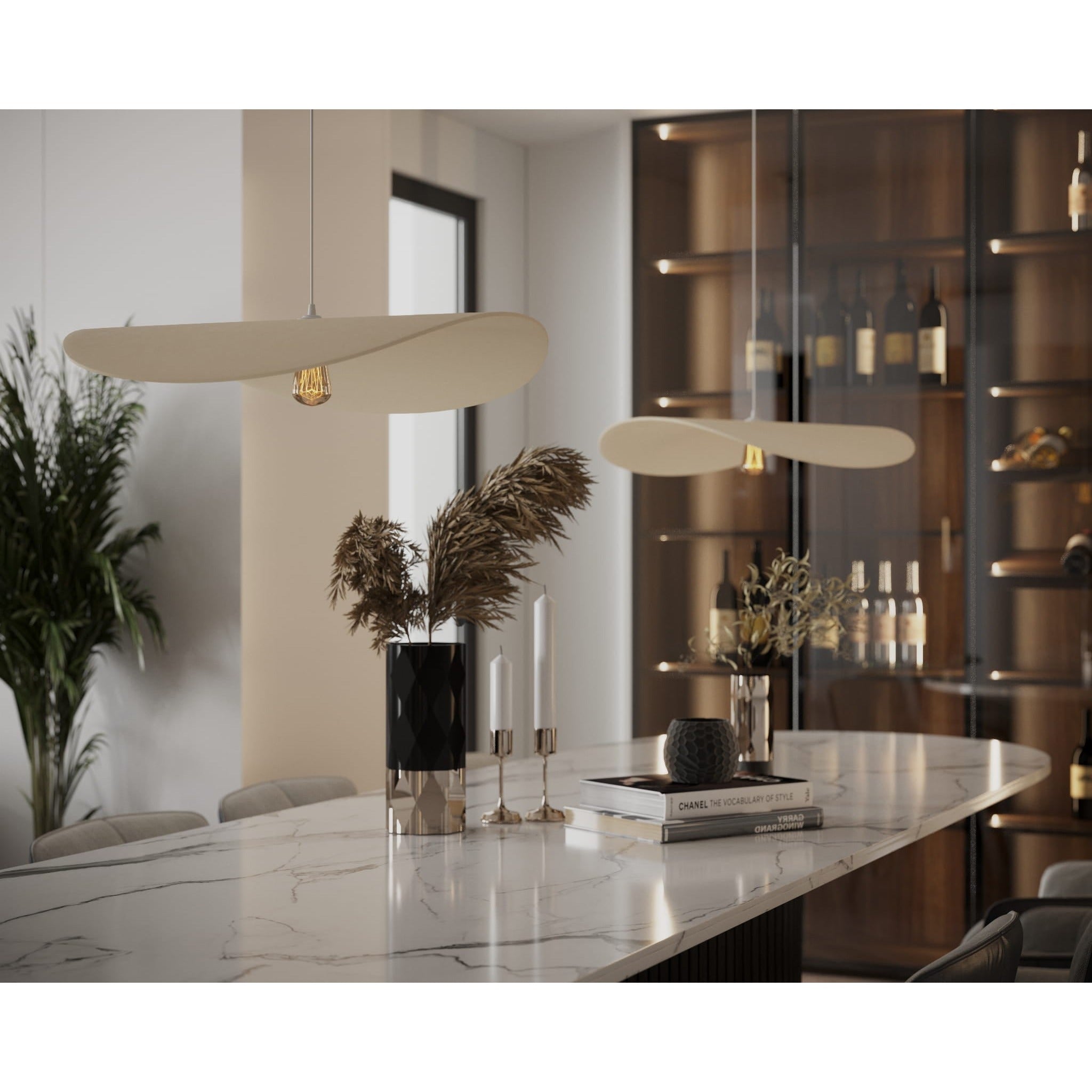 Maxlight Lampa wisząca Pan - Filc - Biały P0585