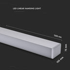 60W Lampa Liniowa LED / Chip SAMSUNG / Barwa:4000K / Obudowa: Srebrna