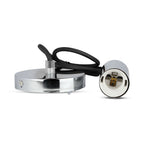 Lampa wisząca / oprawka chrom + przewód Czarny