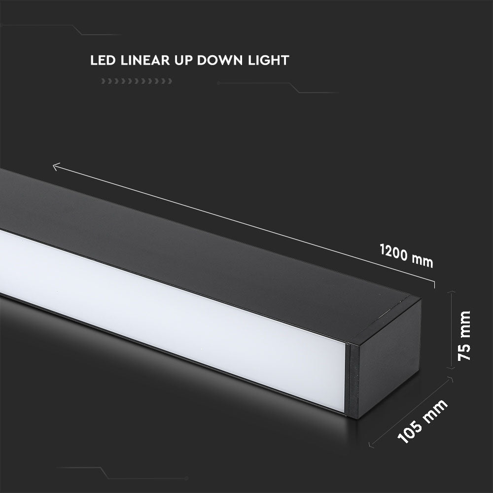 60W Lampa Liniowa LED / Chip SAMSUNG / Barwa:4000K / Obudowa: Czarna