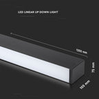 60W Lampa Liniowa LED / Chip SAMSUNG / Barwa:4000K / Obudowa: Czarna