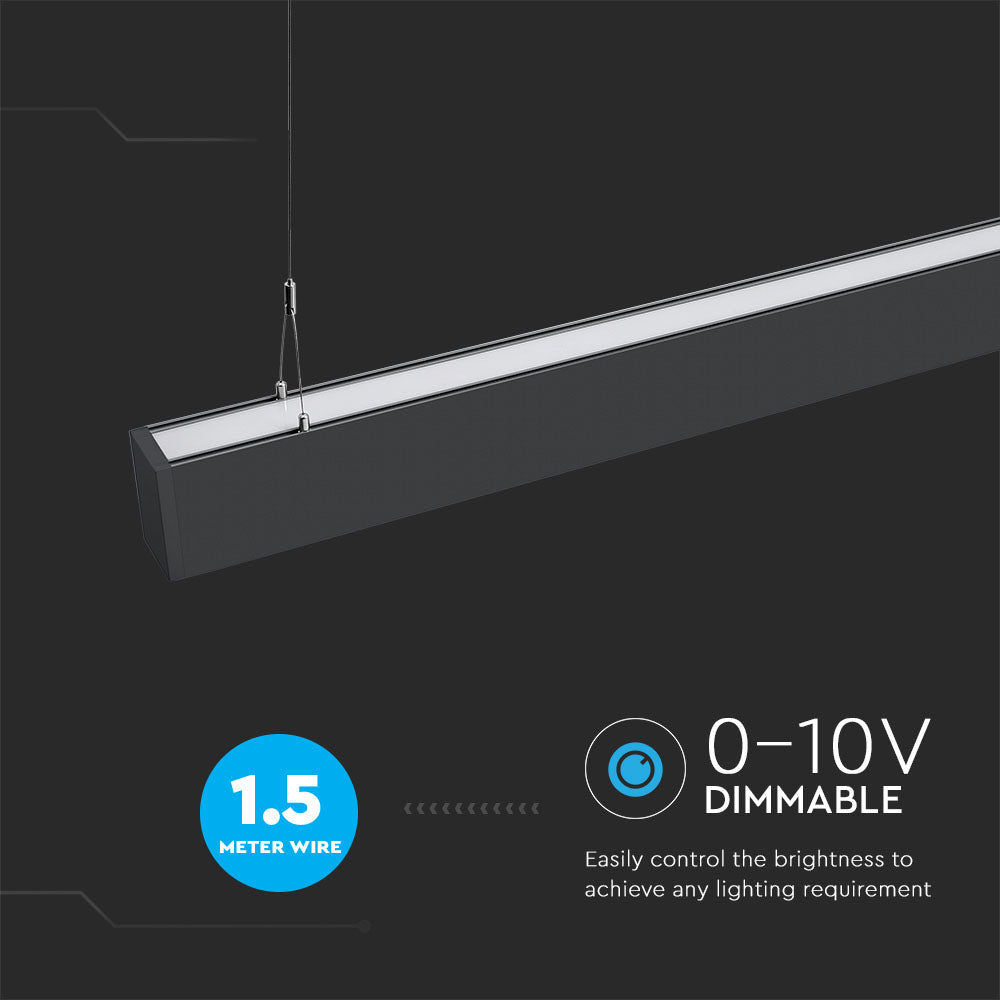60W Lampa Liniowa LED / Chip SAMSUNG / Barwa:4000K / Obudowa: Czarna