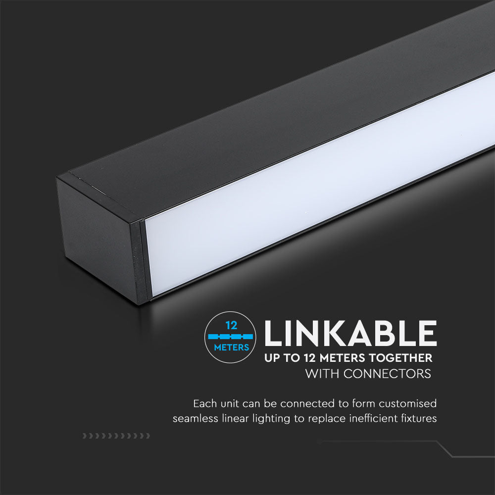 60W Lampa Liniowa LED / Chip SAMSUNG / Barwa:4000K / Obudowa: Czarna