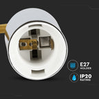 Lampa wisząca / oprawka chrom + przewód Beżowy