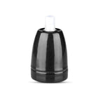 Oprawka porcelanowa / Trzonek:E27 / Czarny