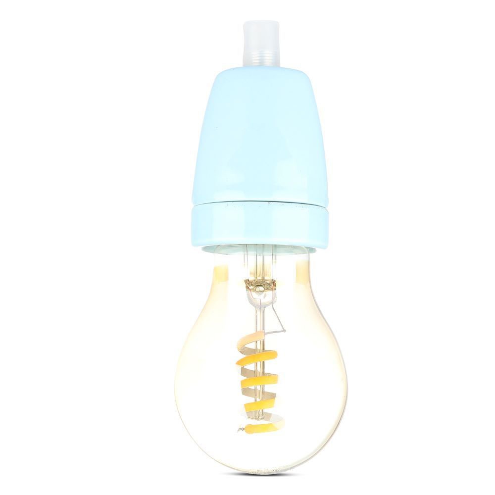 Oprawka porcelanowa / Trzonek:E27 / Niebieski