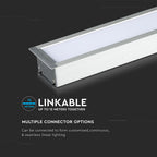 40W Oprawa Liniowa LED Podtynkowa / Chip SAMSUNG / Barwa:6400K / 5 Lat gwarancji / Obudowa: Srebrna