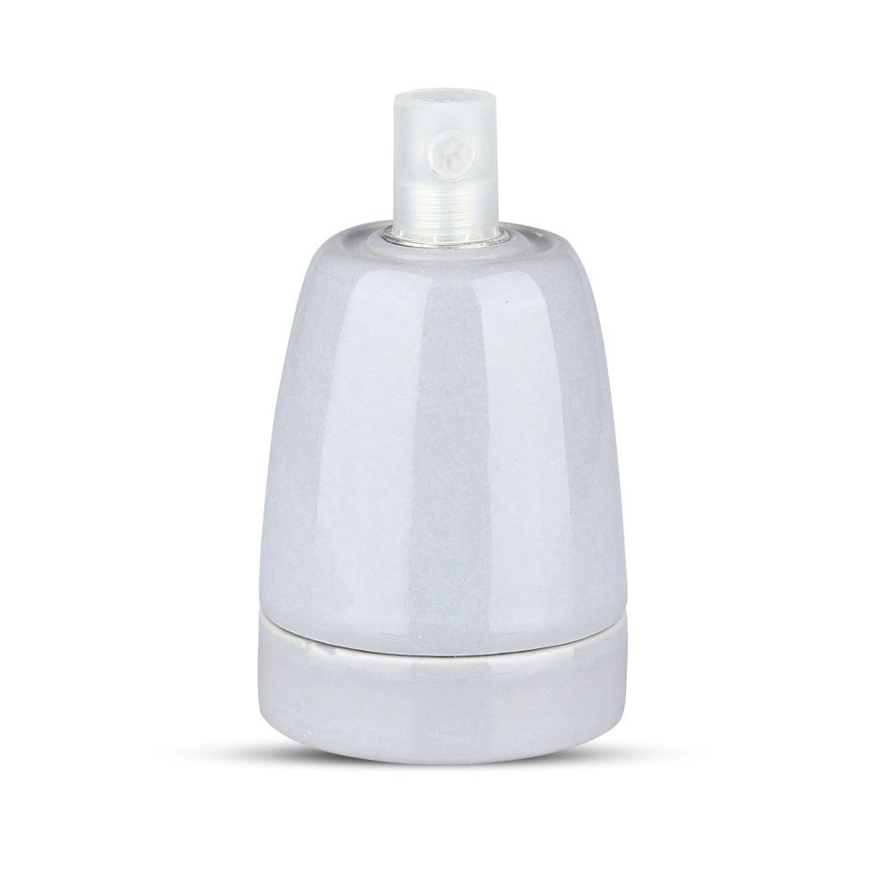 Oprawka porcelanowa / Trzonek:E27 / Szary