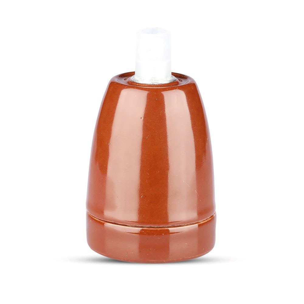 Oprawka porcelanowa / Trzonek:E27 / Brązowy