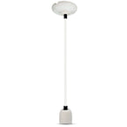 Lampa wisząca / Oprawka: Porcelanowa / Trzonek:E27 / Biały