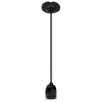 Lampa wisząca / Oprawka: Porcelanowa / Trzonek:E27 / Czarny