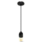 Lampa wisząca / Oprawka: Porcelanowa / Trzonek:E27 / Czarny