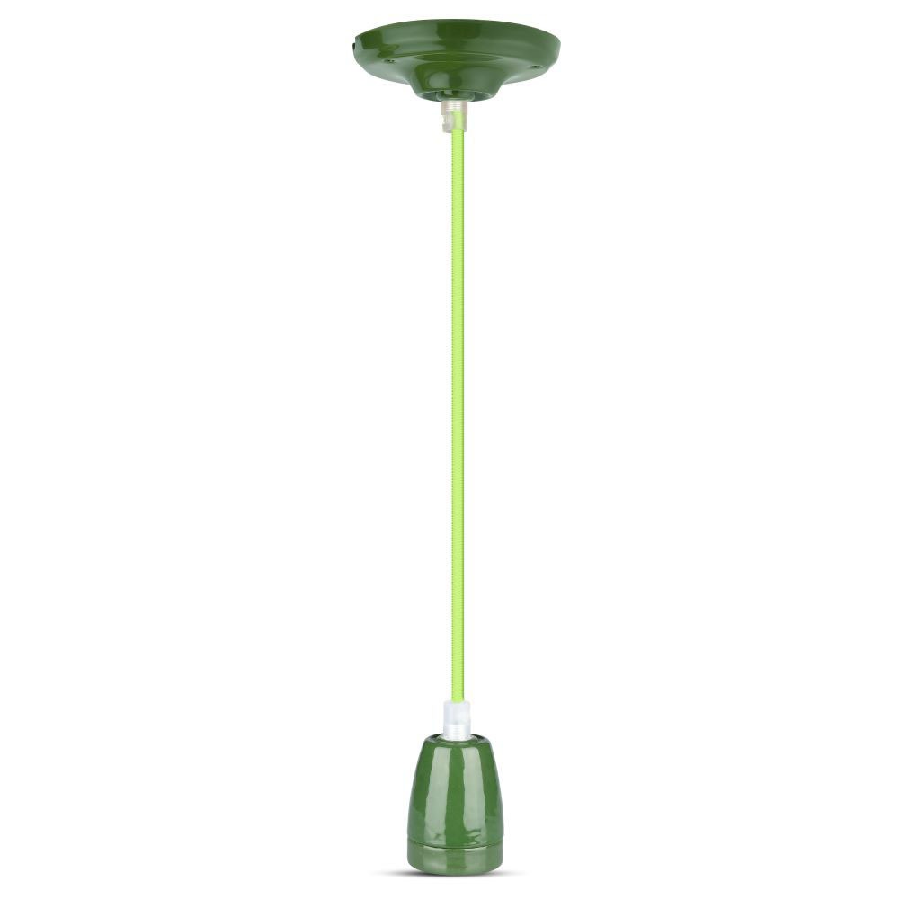 Lampa wisząca / Oprawka: Porcelanowa / Trzonek:E27 / Zielony