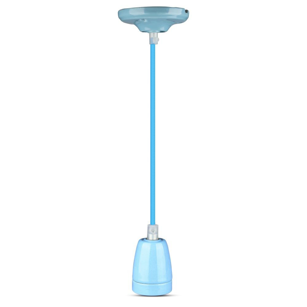 Lampa wisząca / Oprawka: Porcelanowa / Trzonek:E27 / Niebieski
