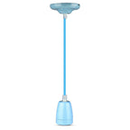 Lampa wisząca / Oprawka: Porcelanowa / Trzonek:E27 / Niebieski