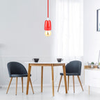 Lampa wisząca / Oprawka: Porcelanowa / Trzonek:E27 / Czerwony