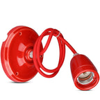 Lampa wisząca / Oprawka: Porcelanowa / Trzonek:E27 / Czerwony