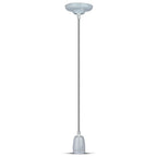 Lampa wisząca / Oprawka: Porcelanowa / Trzonek:E27 / Szary
