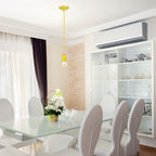 Lampa wisząca / Oprawka: Porcelanowa / Trzonek:E27 / Żółty
