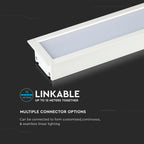 40W Oprawa Liniowa LED Podtynkowa / Chip SAMSUNG / Barwa:6400K / 5 Lat gwarancji / Obudowa: Biała