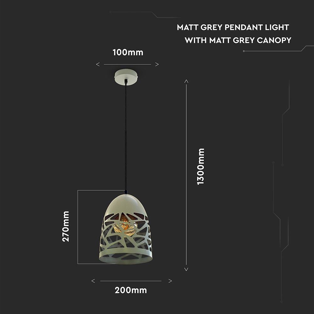 Lampa wisząca / Szary mat