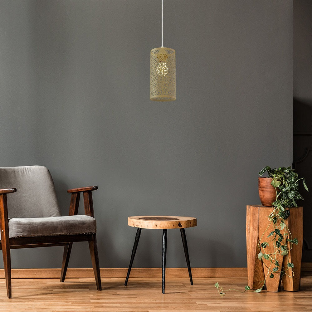 Lampa wisząca / Złoty
