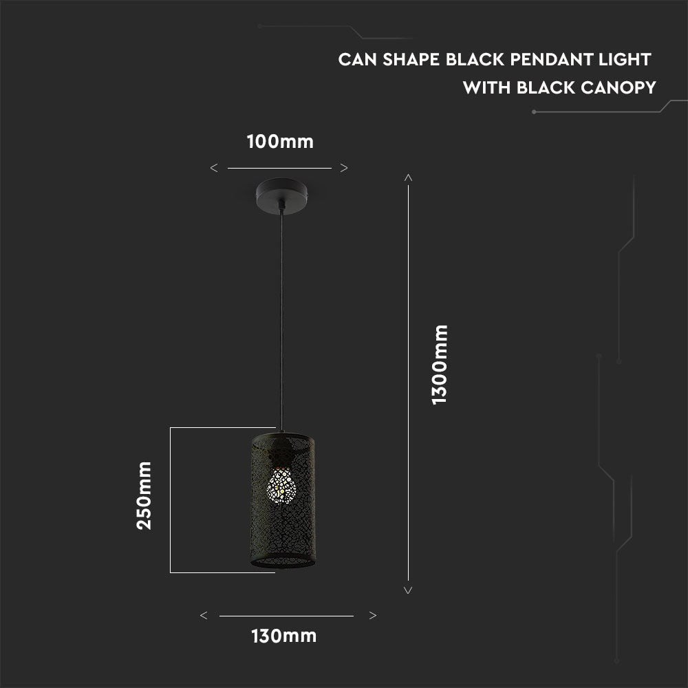 Lampa wisząca / Czarny mat