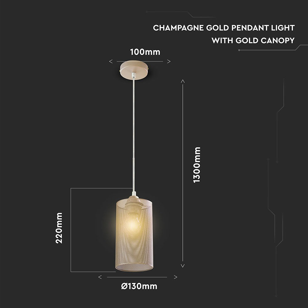 Lampa wisząca / Złoty mat